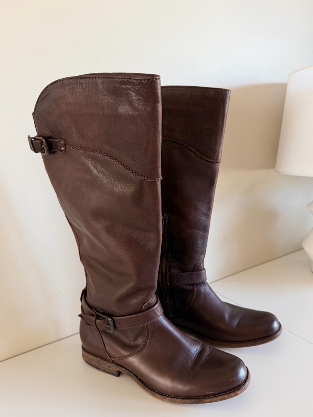 Frye Dark Brown Leather Boots